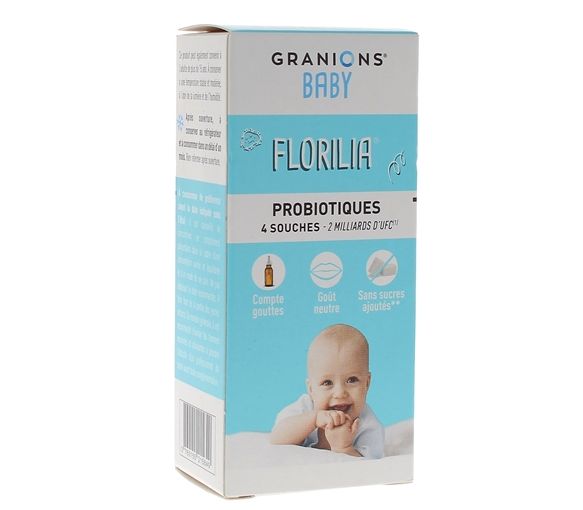 Florilia Sirop probiotiques bébé Granions - flacon compte-gouttes de 8ml