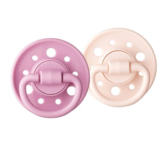Gaïa Sucette ronde caoutchouc naturel 0-6 mois Dodie - lot de 2 sucettes