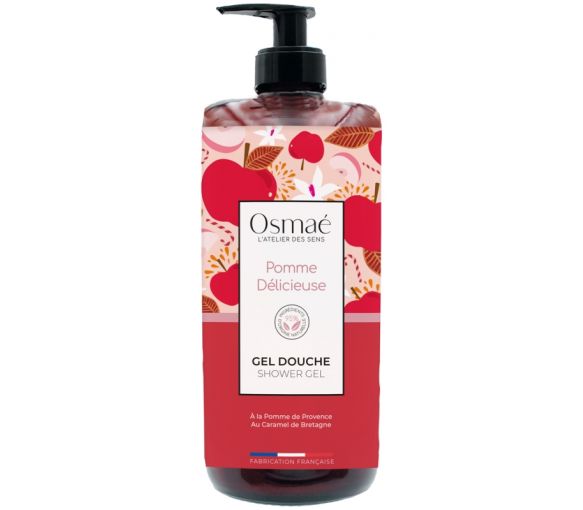 Gel douche Pomme délicieuse Osmaé - flacon-pompe de 1L