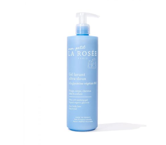 Gel lavant ultra doux bébé à la glycérine végétale La Rosée - flacon pompe de 400 ml