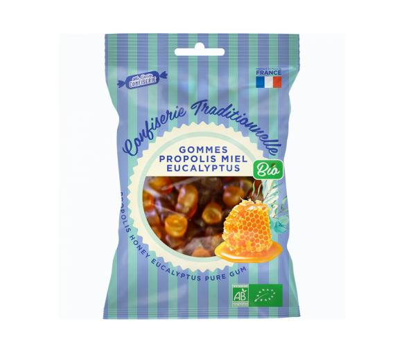 Gommes propolis miel eucalyptus bio Ma petite confiserie - sachet de 100 g