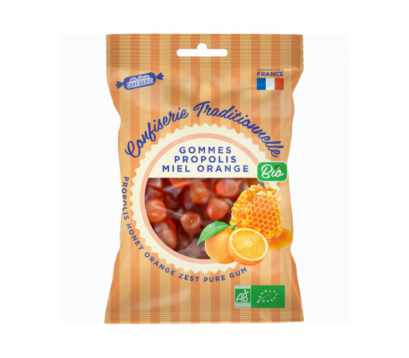 Gommes propolis miel orange bio Ma petite confiserie - sachet de 100 g - image 1