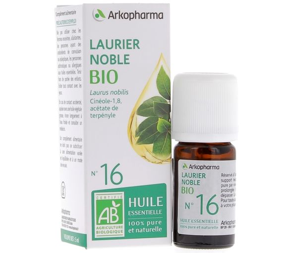 Huile Essentielle Laurier Noble Bio n°16 Arkopharma - flacon de 5 ml