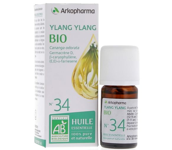 Huile Essentielle Ylang Ylang Bio n°34 Arkopharma - flacon de 5 ml