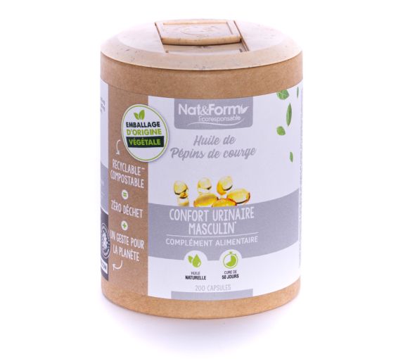 Huile de pépins de courge Ecoresponsable Nat&Form - image 1