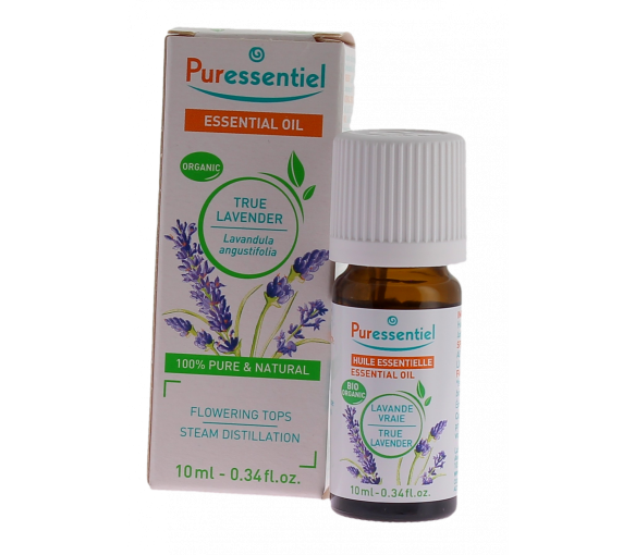 Huile essentielle bio lavande vraie Puressentiel - flacon de 10 ml