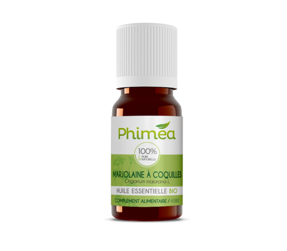 Huile essentielle de marjolaine à coquilles bio Phimea - flacon de 10 ml