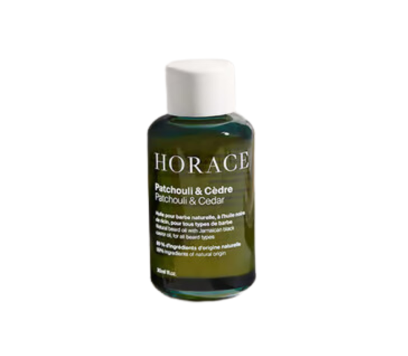 Huile pour barbe patchouli et cèdre Horace - flacon de 30ml - image 1