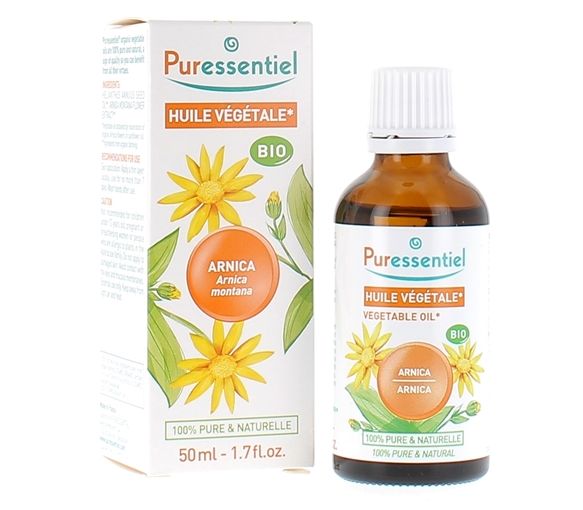 Huile végétale Arnica bio Puressentiel - flacon de 50 ml