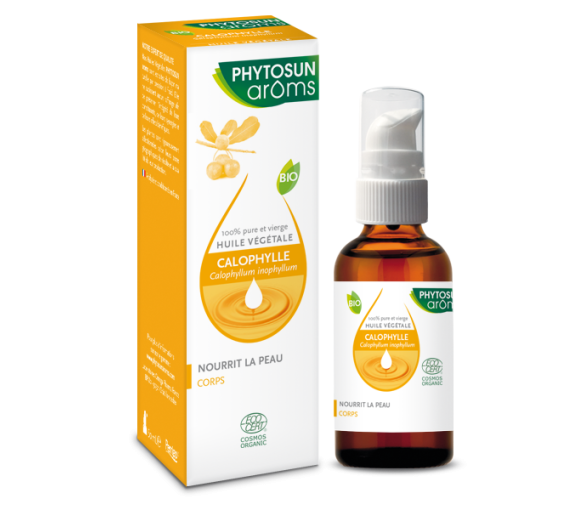 Huile végétale de Calophylle Phytosun Arôms - flacon de 50 ml