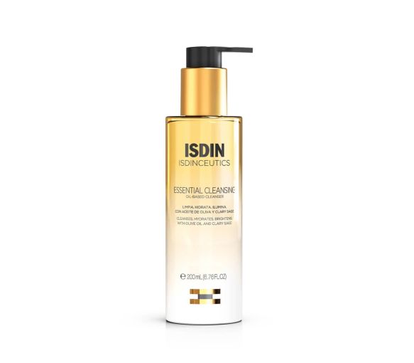 Huile démaquillante Essential Cleansing Isdin - flacon-pompe de 200ml - image 1