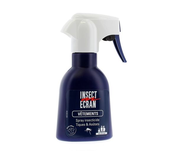 Insect écran anti-tiques et aoûtats pour vêtements - spray de 200ml