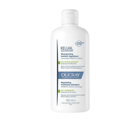 Kelual Squanorm shampooing pellicules grasses Ducray - flacon de 400ml