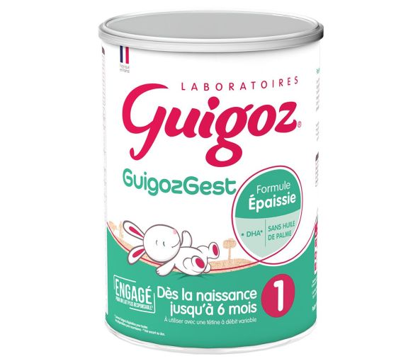 Lait en poudre 1er âge Guigoz Gest formule épaissie - boîte de 780g