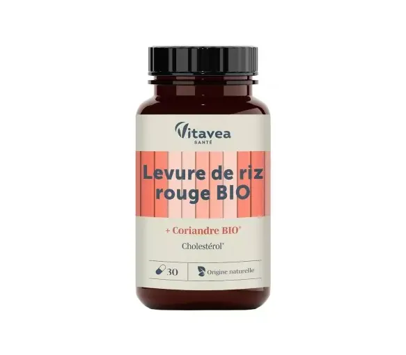 Levure de riz rouge bio + coriandre bio Vitavea - boîte de 30 gélules - image 1