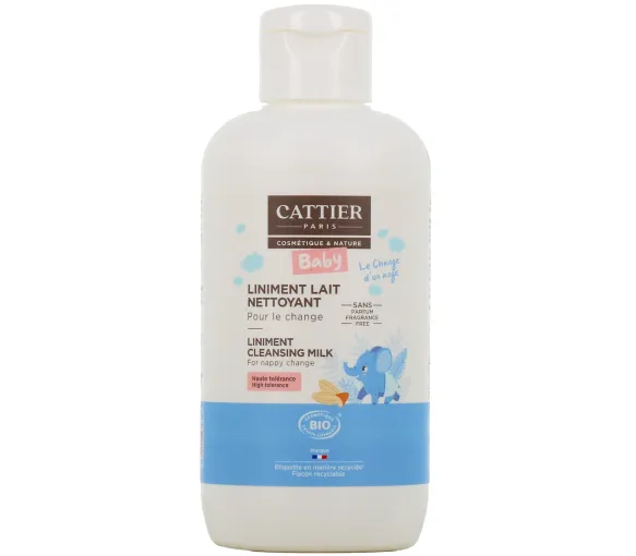 Liniment lait nettoyant pour le change bio Cattier - flacon de 200 ml - image 1