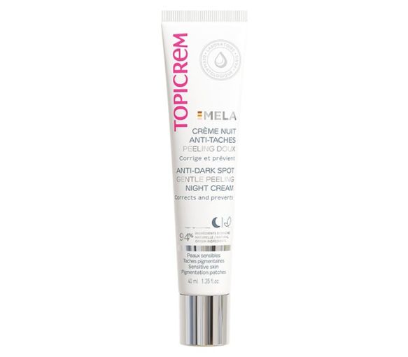 MELA Crème nuit anti-taches peeling doux Topicrem - tube de 40 ml - image 1