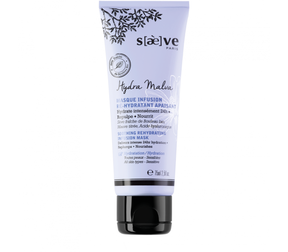 Masque infusion ré-hydratant apaisant Hydra Malva Saeve - tube de 75 ml