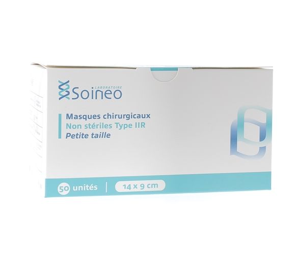 Masque médical enfant type IIR - boîte de 50 masques
