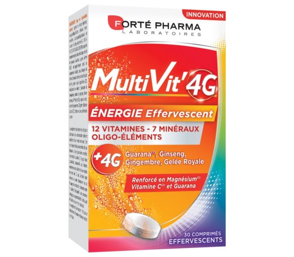 MultiVit 4G Énergie effervescent Forté Pharma - image 1