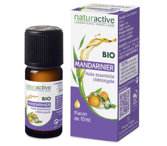 Huile essentielle de mandarinier bio Naturactive - flacon de 10 ml