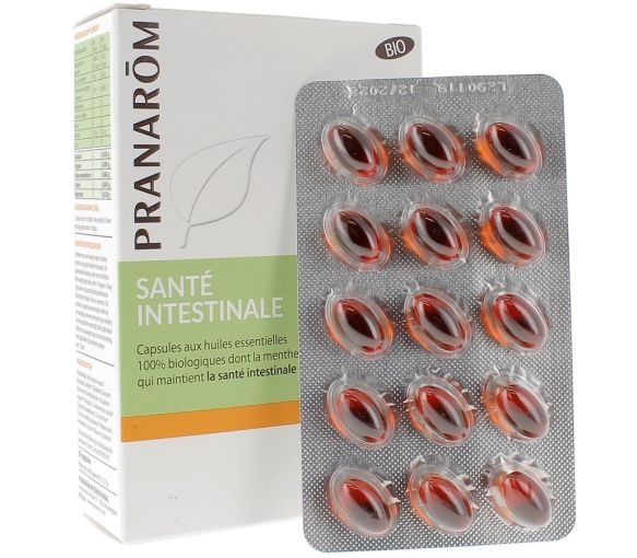 Oléocaps+ 2 santé intestinale Pranarôm Bio - boîte de 30 capsules