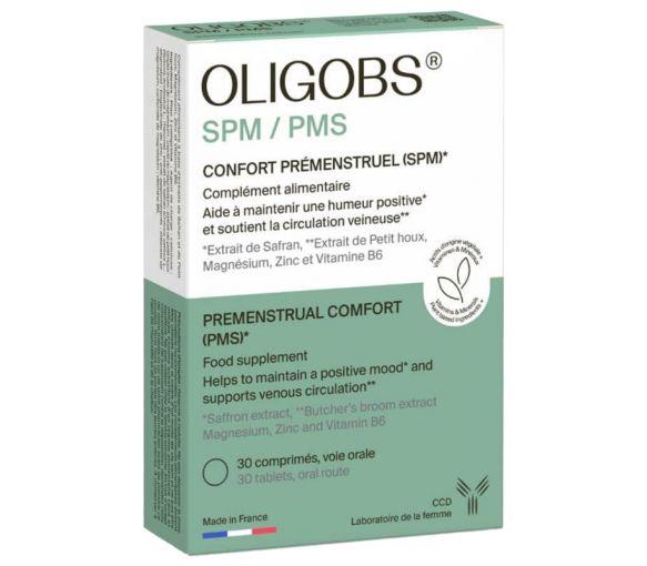 Oligobs SPM/PMS confort prémenstruel CCD - boîte de 30 comprimés