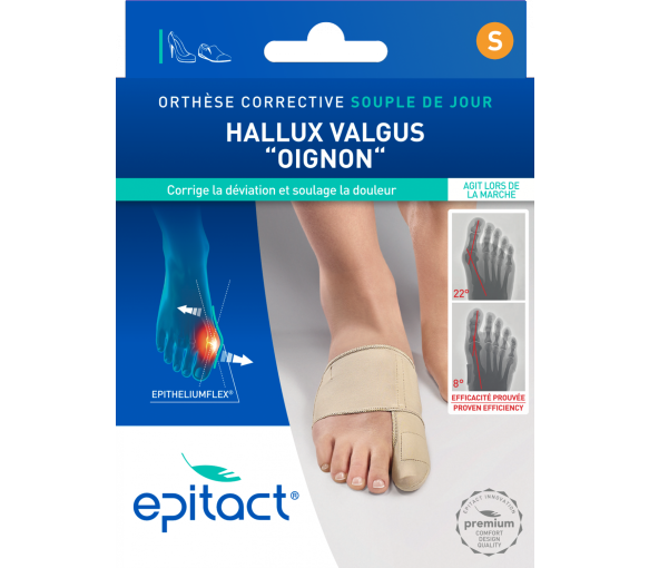 Orthèse corrective Hallux Valgus Taille S souple de jour Epitact - 1 unité