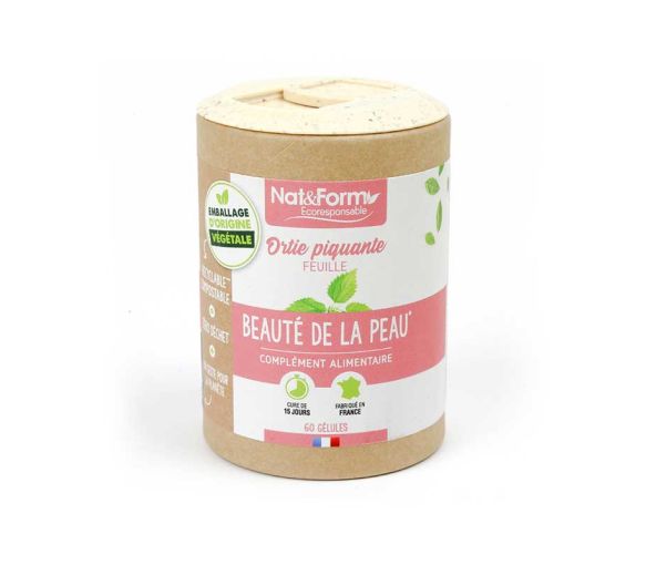 Ortie piquante feuille Bio Ecoresponsable Nat&Form - boite de 90 gélules - image 1