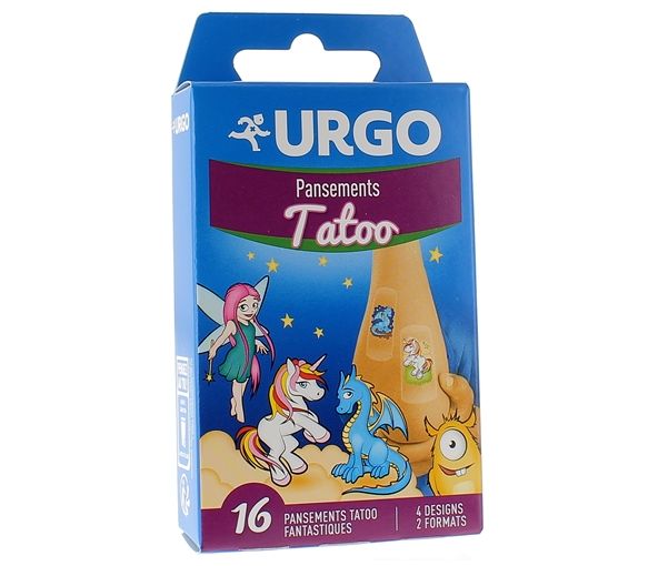 Pansements Tatoo pour enfants Urgo - boîte de 16 pansements - image 1