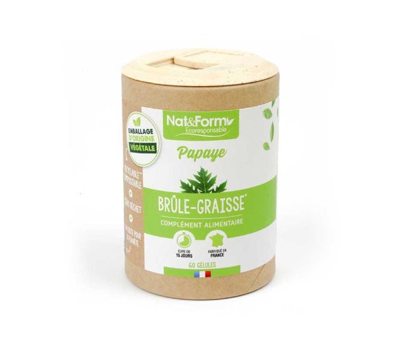 Papaye Ecoresponsable Nat&Form - boite de 60 gélules - image 1