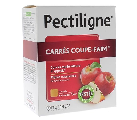 Pectiligne coupe faim Nutreov - boite de 15 carrés