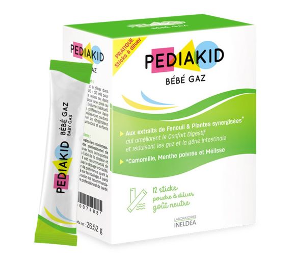 Pediakid bébé gaz - boite de 12 sticks - image 1