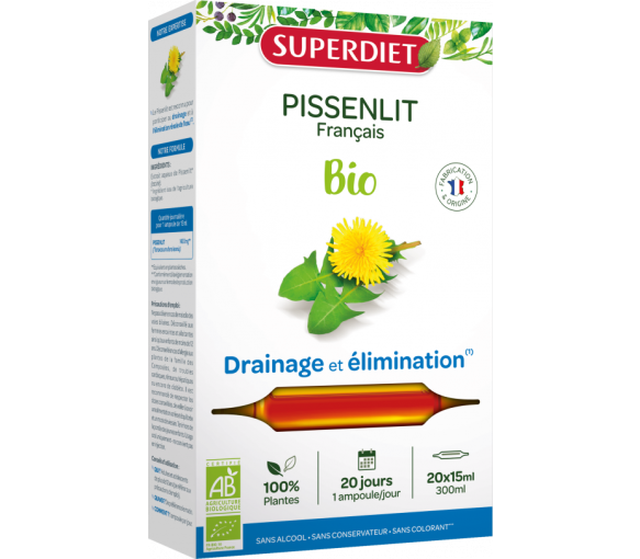 Pissenlit bio Super Diet - boîte de 20 ampoules de 15 ml - image 1