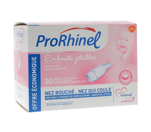 ProRhinel embouts jetables souples - boite de 20 embouts