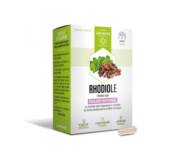 Rhodiola stress émotionnel Dayang - boîte de 15 gélules - image 1