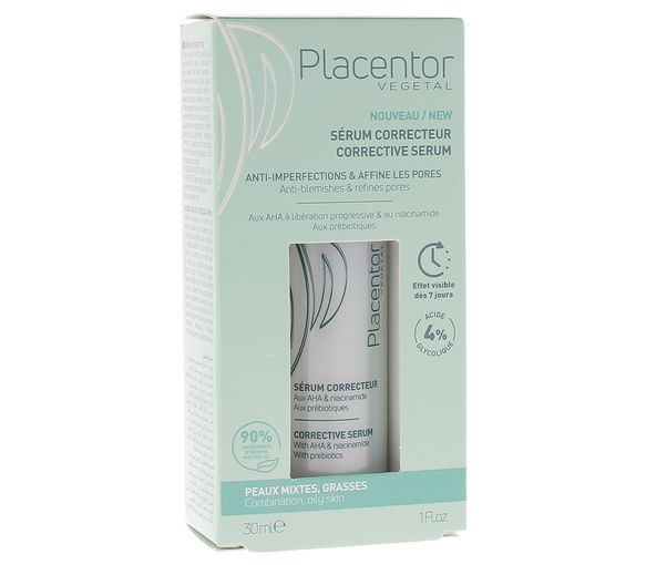 Sérum correcteur peaux mixtes à grasses Placentor végétal - flacon de 30ml - image 1