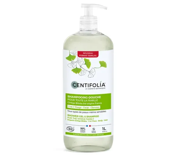 Shampoing douche pour toute la famille Centifolia - flacon-pompe de 1L