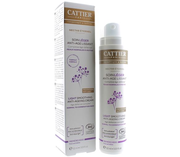 Soin léger anti-âge lissant Nectar Éternel Cattier - flacon pompe de 50 ml - image 1
