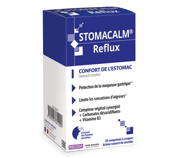 Stomacalm Reflux Ineldea - boîte de 20 comprimés
