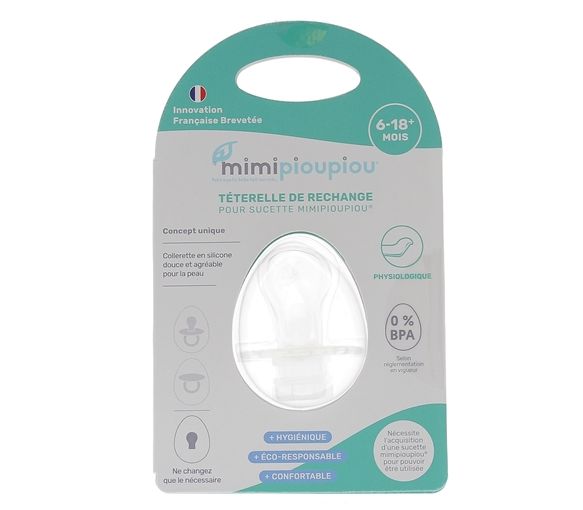 Téterelle physiologique adaptable 6-18 mois Mimipioupiou - une téterelle