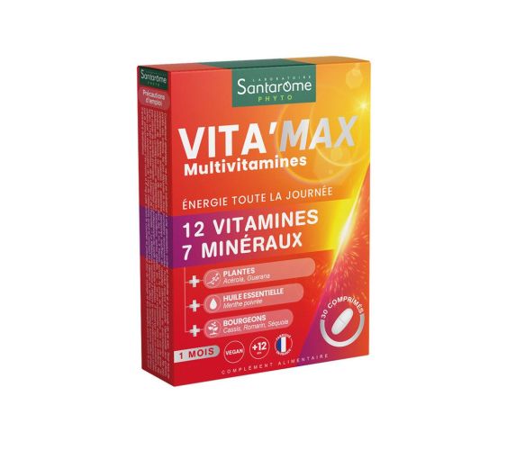 Vita'max multivitamines Santarome - boîte de 30 comprimés - image 1