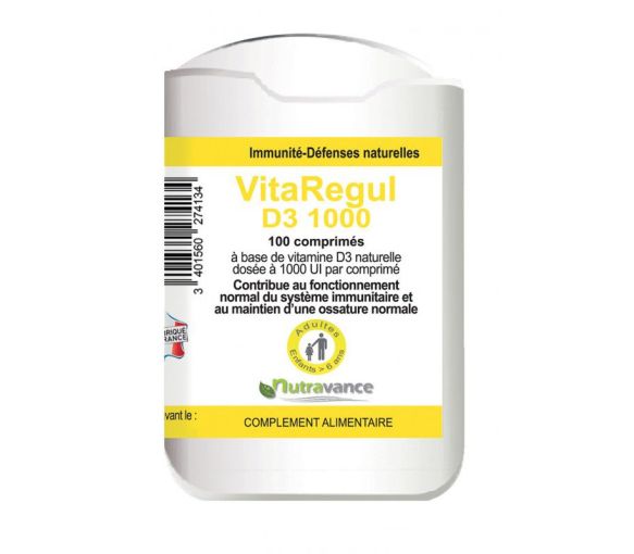 Vitaregul D3 1000 Nutravance - 100 comprimés