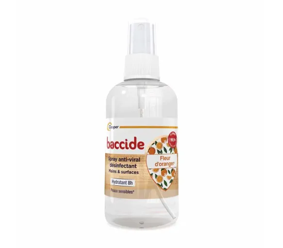 Spray anti-viral désinfectant mains & surfaces fleur d'oranger Baccide - spray de 100ml - image 1