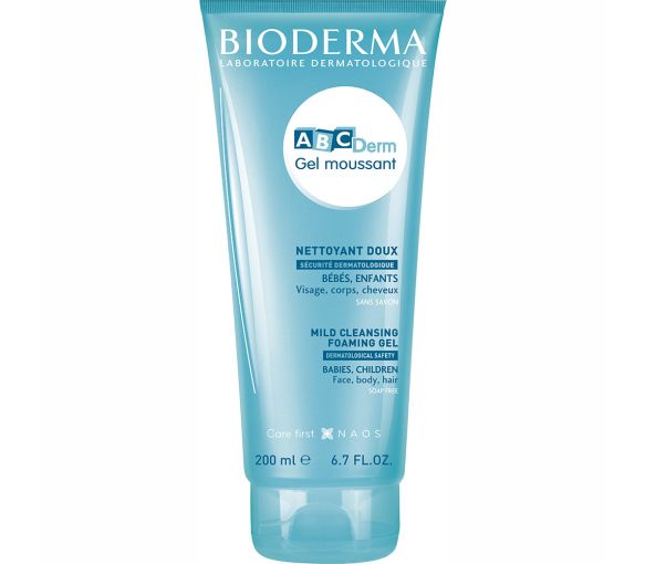 ABCDerm moussant gel nettoyant doux Bioderma - tube de 200 ml - image 1