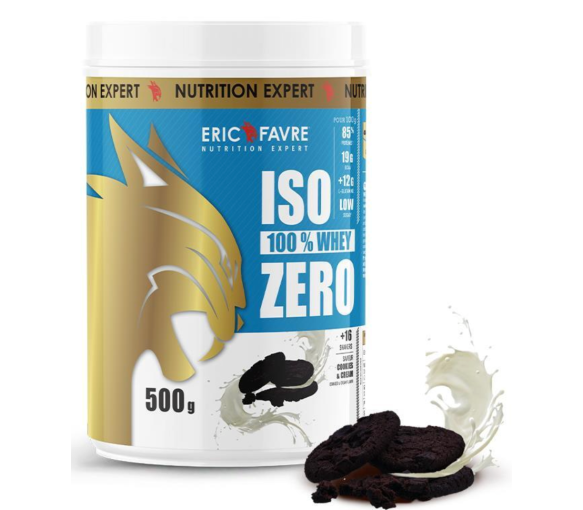 Iso zero 100% whey cookies & cream Eric Favre - pot de 500g - image 1