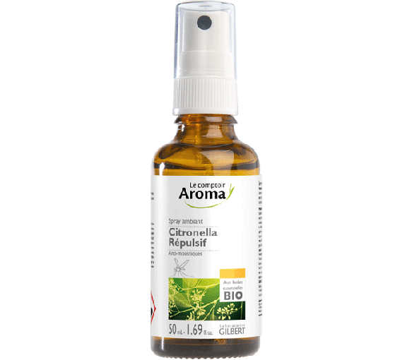 Citronella soirées d'été spray ambiant répulsif Le Comptoir Aroma - spray de 50 ml - image 1