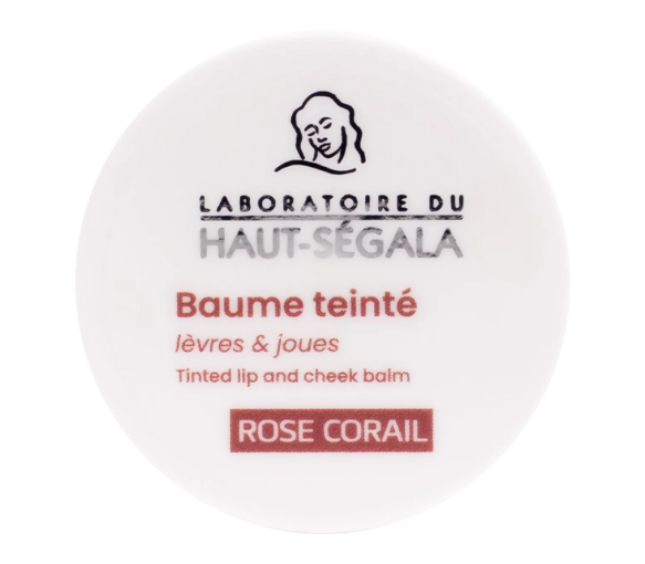 Baume teinté lèvres et joues rose corail Haut-ségala - pot de 9g
