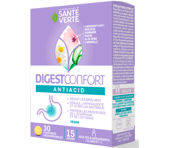 DigestConfort antiacid Santé Verte - boite de 30 comprimés - image 1