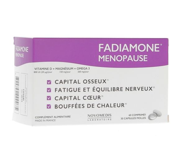 Fadiamone ménopause - 60 comprimés + 30 capsules - image 1